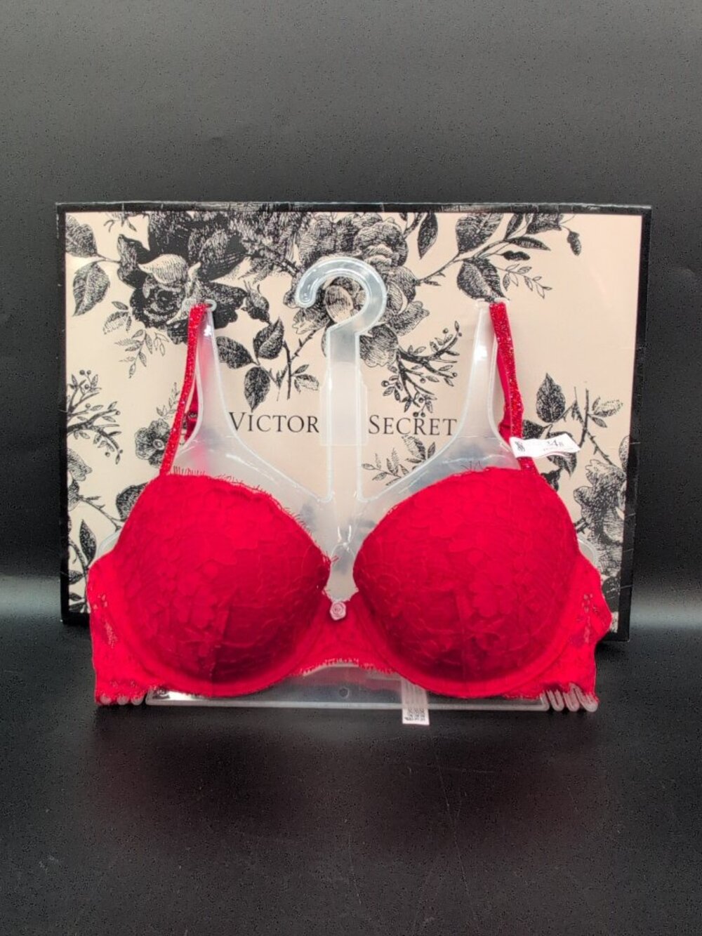 Victoria Secret Lightly Lined Classic Coverage Demi Bra 34B Bright Vermillion